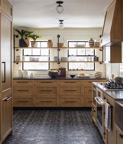 The New Look of Wood Kitchens: Timeless or Trendy? White and natural wood dining set matches the tone perfectly.
