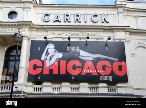 Giant Billboard Promoting The Musical Chicago Outside The Garrick