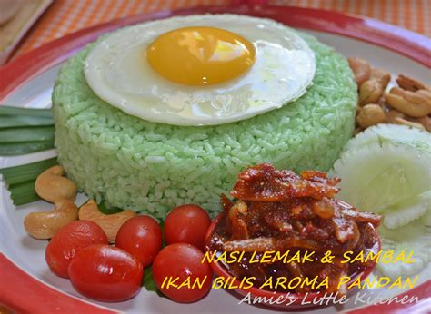Dish up the steamed coconut milk rice and pour some sambal ikan bilis on top of the rice. AMIE'S LITTLE KITCHEN: Nasi Lemak & Sambal Ikan Bilis ...