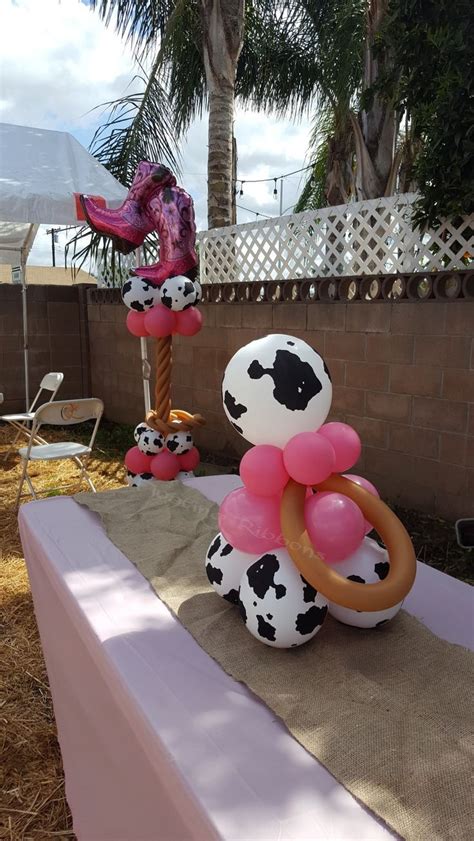 Napkins can make cool penalty flags! Cowgirl/Western themed baby shower, balloon pacifier ...