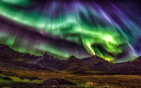 Download ロフォーテン諸島 ノルウェー 美しい夜 オーロラ 星 Images For Free