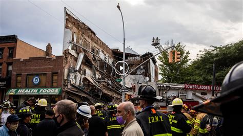 Firefighters Respond to Brooklyn Building Collapse - The New York Times