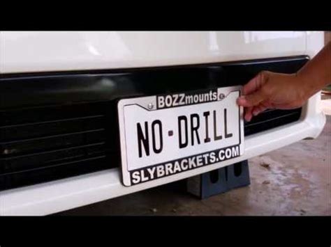 How To Install Front License Plate Bracket On Chevy Equinox