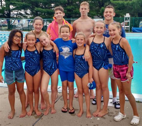 Youth Swimming Dolphins 8 And Under Girls Shine Against Spring Green
