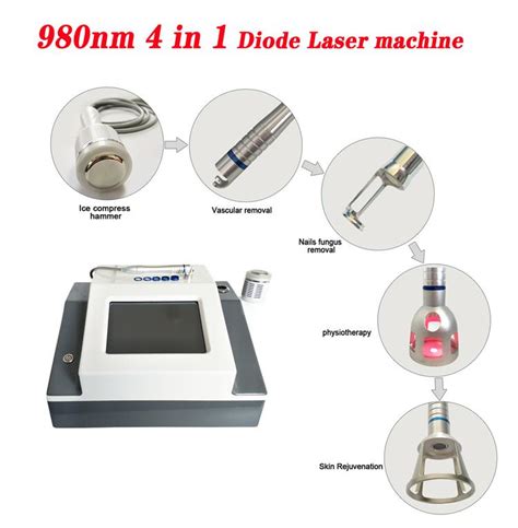 5in1 980nm Diode Laser Red Blood Vessel Removal Vascular Vein Treatment