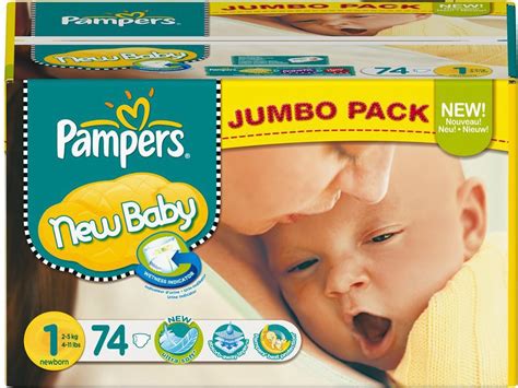Pampers New Baby Jumbo Pack No1 2 5kg 74τμχ Skroutzgr