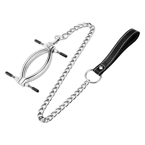 2021 ♞metal labia clip clitoris stimulator sex clamp sm bondage vagina speculum pussy massager