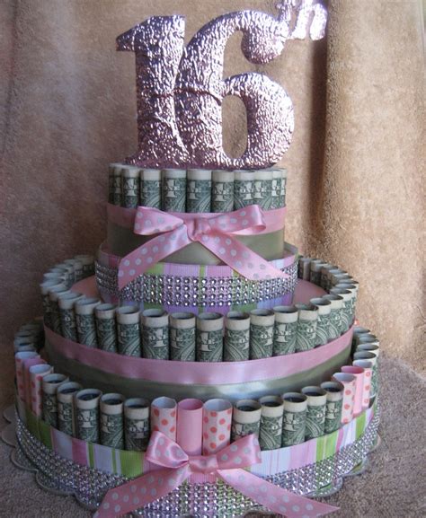 Money Cake 16th Birthday Unique And Fun By Creativecreationsmc