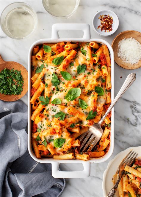 Easy Baked Ziti Love And Lemons Recipe Easy Baked Ziti Ziti