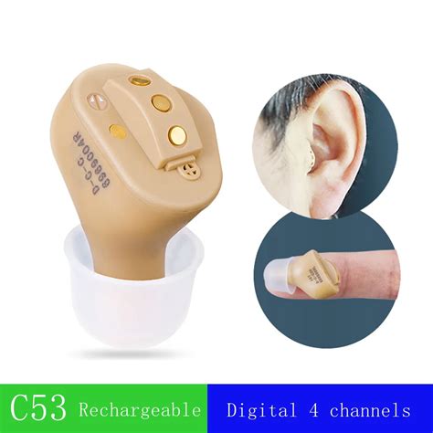 Jc53 Rechargeable Invisible Complete In Ear Digital Hearing Aid