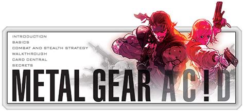 Metal Gear Acid Psp Walkthrough And Guide Page 4 Gamespy