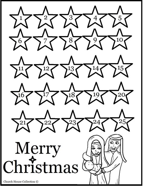 Santa coloring pages | free download on clipartmag. Advent Calendar Coloring Pages - GetColoringPages.com