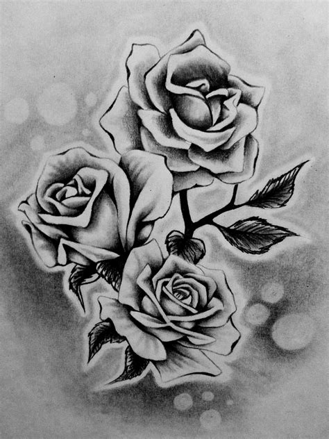 Image Result For Drawing A Rose Realistic Flower Tattoo Shoulder