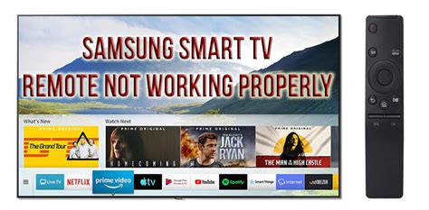 Samsung Smart Tv Remote Not Working Properly