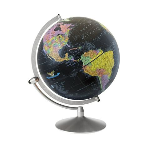 Replogle Globes Midnight Starlight Steel Frame Desktop World Globe