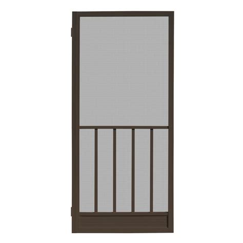 Blind and screen fully assembled economy sliding screen doors are designed to fit virtually all patio sliding shipping prices for assembled sliding screen doors are for locations in california, arizona. Unique Home Designs 36 in. x 80 in. Coronado Bronze ...