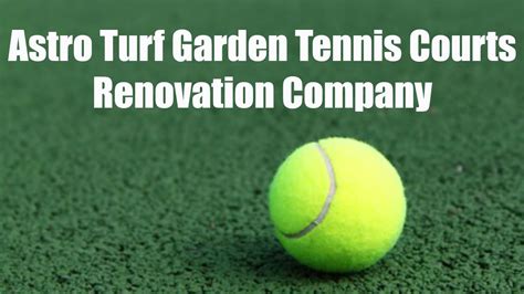 Astro Turf Garden Tennis Courts Renovation Company Youtube
