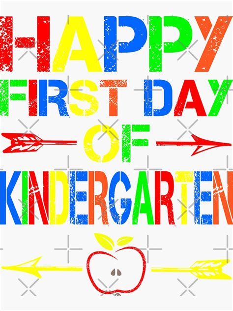 Happy First Day Of Kindergarten 2020 Vintage Design Great Kindergarten