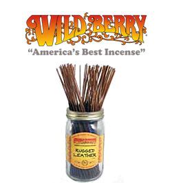 Rugged Leather Incense Sticks By Wild Berry Incense