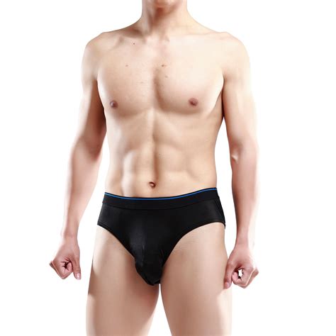 100 Silk Knit Mens Bulge Pouch Briefs Underpants Slips Bulto Bolsa S M L Xl Ebay