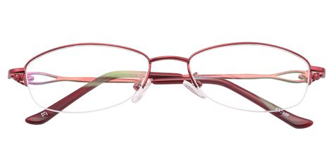 Claudia Oval Progressive Glasses Red Women S Eyeglasses Payne Glasses