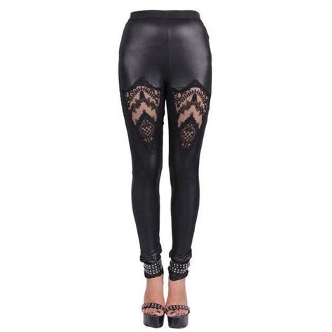 black gothic high waist lace leggings gothic outfits gothic leggings