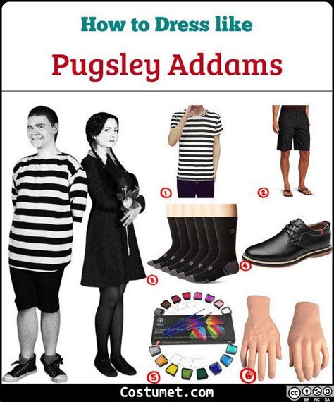 An Image Of A Man And Woman Dressed Up In Costumes For Pugsley Addams
