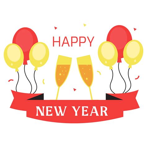 Transparent New Years Day Clipart Eps Illustrator  Psd Png