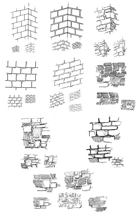 Walls Bricks Masonry Studies Copy From Arthur L Guptills