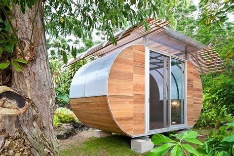 The small home sits on two sleds, making relocating it with a tractor a cinch (byo tractor). House Arc - A Prefab, Modular, Off-Grid Tiny House
