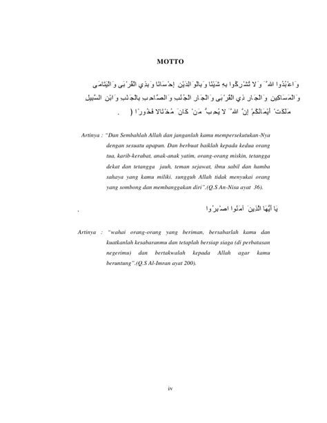 Motto Skripsi Bahasa Arab Dan Artinya - Ide Judul Skripsi Universitas