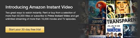 Try Prime Instant Video Sign Up For Your 30 Day Free Trial Now