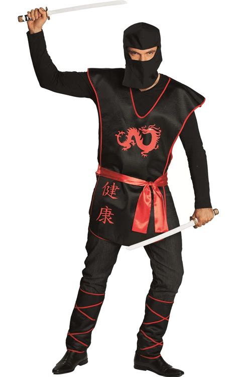 Adult Male Ninja Warrior Costume Uk