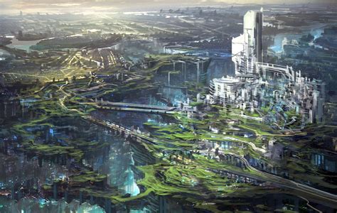 Feng Zhu Sci Fi City Sci Fi Concept Art Fantasy Landscape