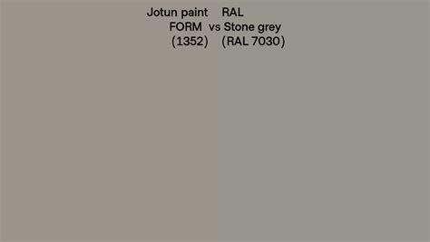 Jotun Paint FORM 1352 Vs RAL Stone Grey RAL 7030 Side By Side