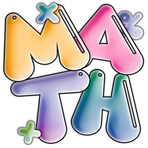 Virtually all image operations involve math, but the mechanics are all done behind the scenes where you can't see the exact numbers and operations. Math Clipart - Clipartion.com