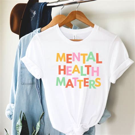 Mental Health Shirts Mental Health Matters T Shirt Teacher Etsy Uk