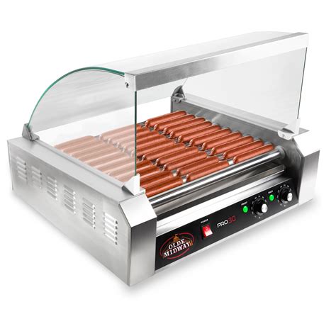 Olde Midway Electric 30 Hot Dog 11 Roller Grill Cooker