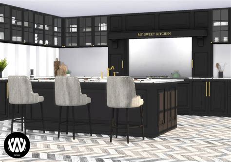 Open gourmet kitchen • sims 4 downloads. Juglans Kitchen Download at: https://wondymoon.com/downloads/sims4/sets/kitchen/juglans-kitchen ...