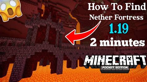 how to find nether fortress in minecraft 1 19 youtube