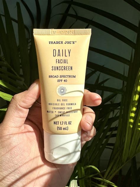 Trader Joes Sunscreen Daily Facial Sunscreen Review — Jessie Barnes