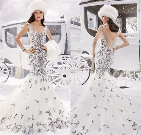 Ice Queen Style 25 Stunning Wedding Dresses For Winter Wonderland