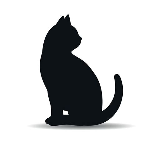 Illustration Of A Silhouette Of A Black Cat 6324189 Vector Art At Vecteezy