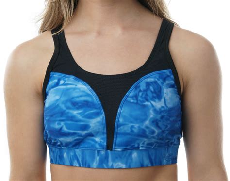 aqua design womens comfort high impact sports bra and swim top