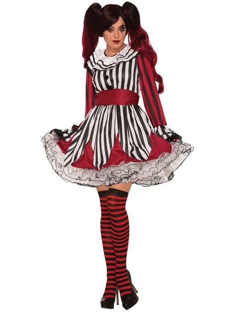 Womens Miss Mischief Female Clown Costume