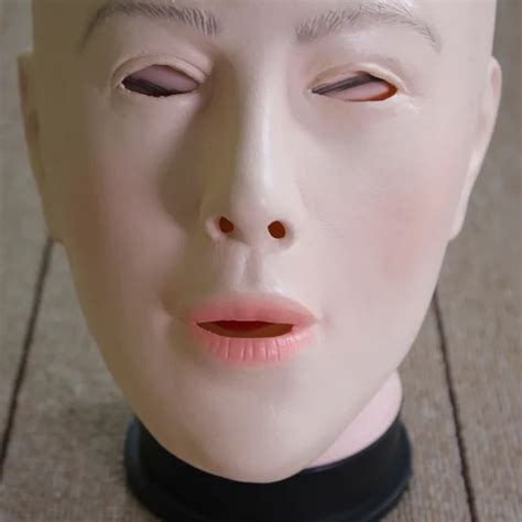 High Quality Silicone Lady Human Mask Crossdress Female Mask Realistic