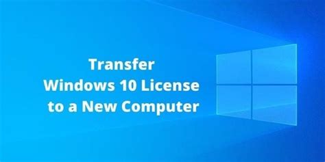 How To Transfer Windows 10 License To A New Computer Techpp