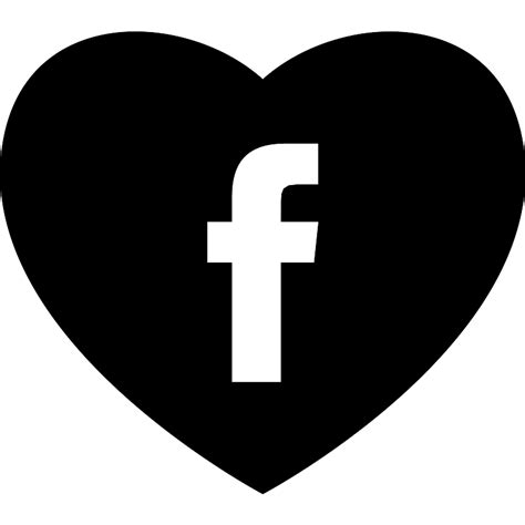 Heart With Social Media Facebook Logo Vector Svg Icon Svg Repo