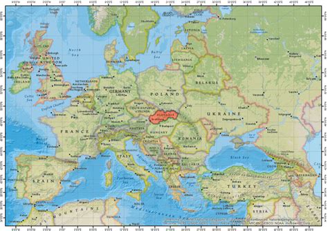 Location Of Slovak Republic Download Scientific Diagram
