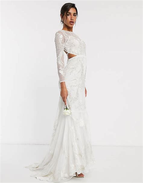 Https://techalive.net/wedding/asos Edition Wedding Dress With Open Back And Floral Embroidery